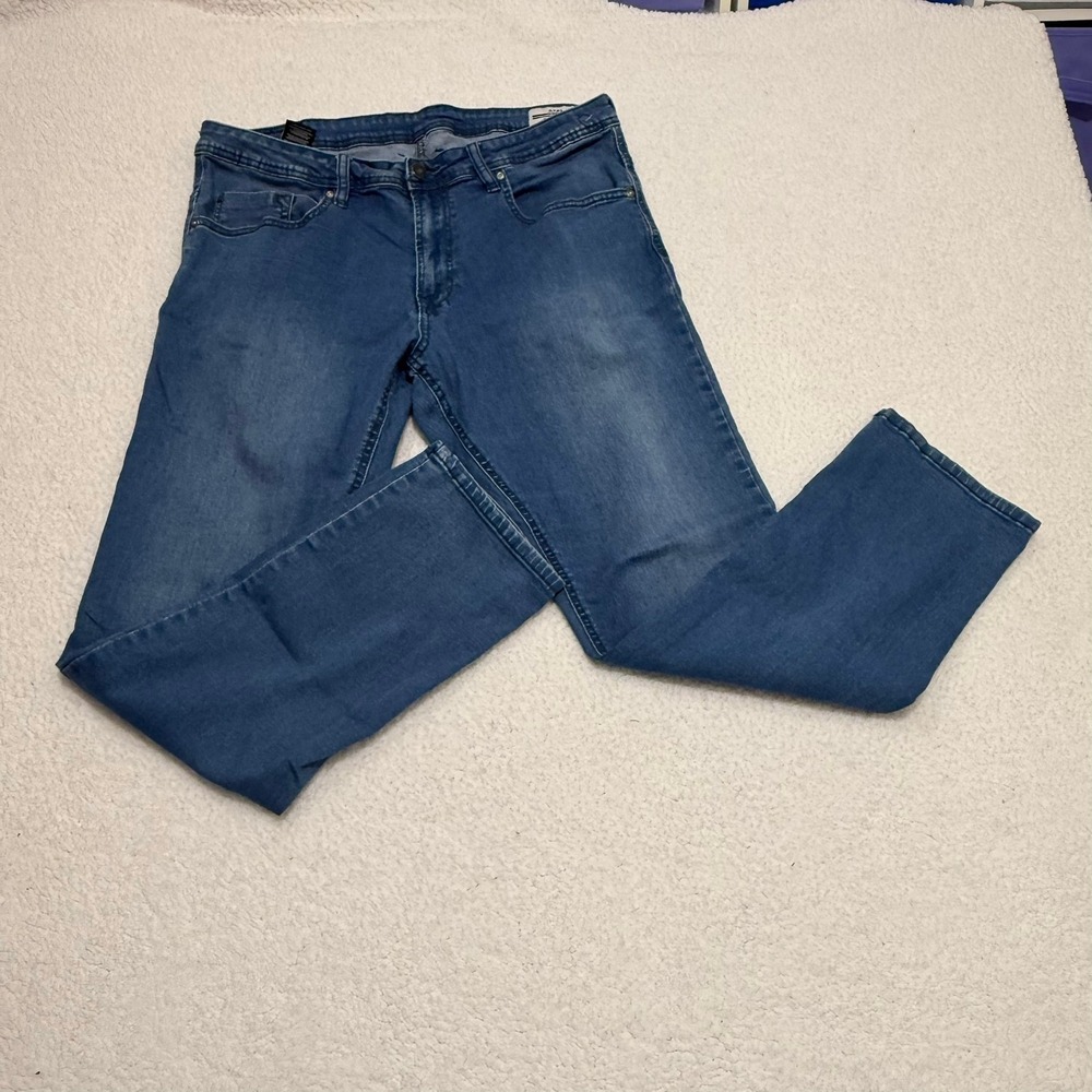 Buffalo David Bitton Axel Slim Stretch Jeans 38x30 Blue Denim‎ Mens 1342536